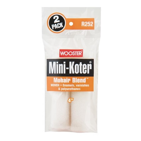 Mini-Koter Mohair Blend 4 In. W Mini Paint Roller Cover 2 Pk